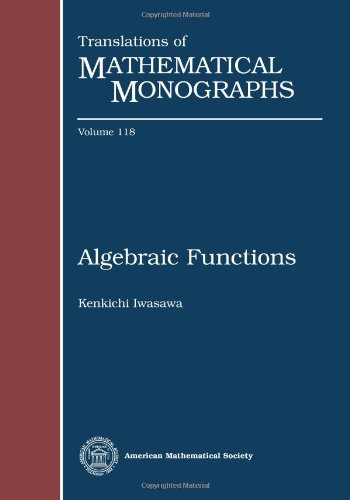 Imagen de archivo de Algebraic Functions (Translations of Mathematical Monographs) a la venta por Sequitur Books