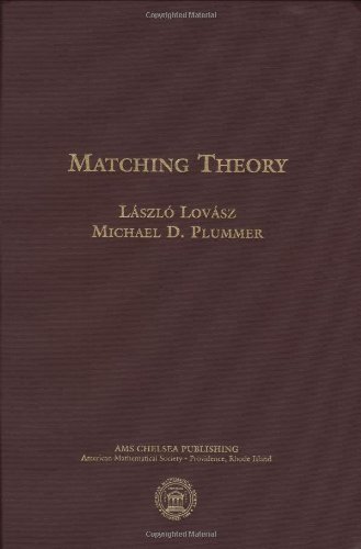 Beispielbild fr Matching Theory (AMS Chelsea Publishing) zum Verkauf von Revaluation Books