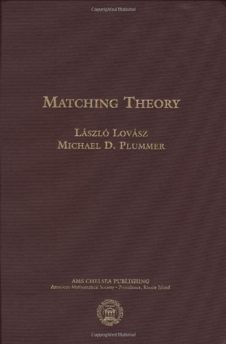 Imagen de archivo de Matching Theory (AMS Chelsea Publishing) a la venta por Revaluation Books