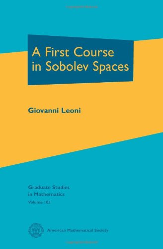 9780821847688: A First Course in Sobolev Spaces (Graduate Studies in Mathematics)