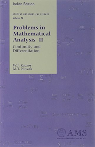 9780821848555: Problems in Mathematical Analysis II: Continuity and Differentiation