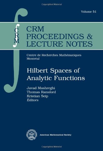 9780821848791: Hilbert Spaces of Analytic Functions (CRM Proceedings & Lecture Notes, 51)