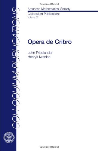 9780821849705: Opera De Cribro (Colloquium Publications) (American Mathematical Society Colloquium Publications, 57)