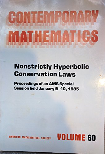 Imagen de archivo de Nonstrictly Hyperbolic Conservation Laws: Proceedings a la venta por Ammareal