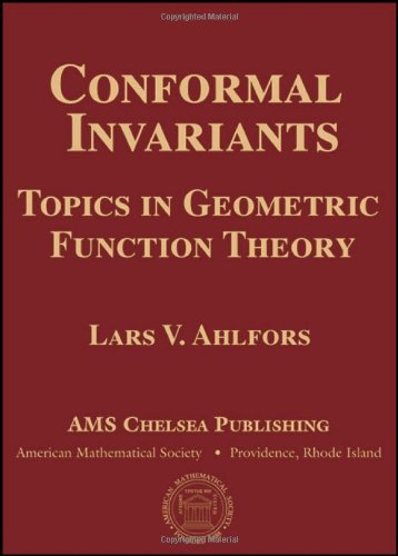 Imagen de archivo de Conformal Invariants: Topics in Geometric Function Theory a la venta por Revaluation Books