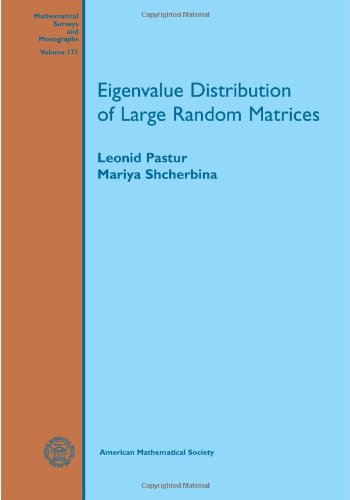 9780821852859: Eigenvalue Distribution of Large Random Matrices