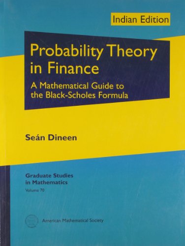 9780821868812: Probability Theory in Finance: A Mathematical Guide to the Black-Scholes Formula