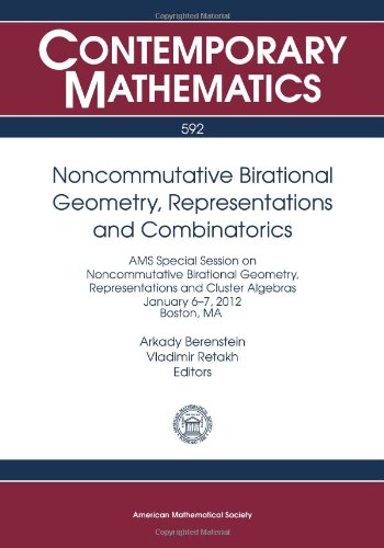 Noncommutative Birational Geometry, Representations and Combinatorics (Contemporary Mathematics) (9780821889800) by Berenstein, Arkady; Retakh, Vladimir