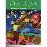 Beispielbild fr C'est `a toi!: Level Three (Annotated Teacher's Edition) zum Verkauf von HPB-Red