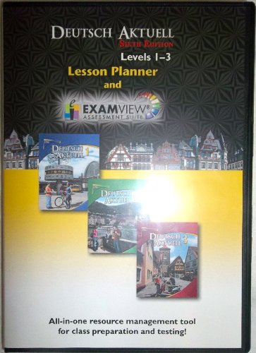 9780821954539: DEUTSCH AKTUELL, LESSON PLANNER and EXAM REVIEW, levels 1-3, Sixth edition (Exam View assessment Suite)
