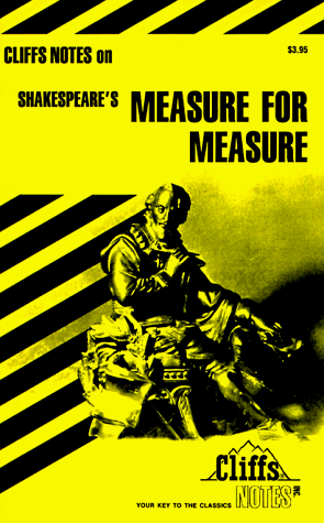 Stock image for Measure for Measure (Cliffs Notes) for sale by SecondSale