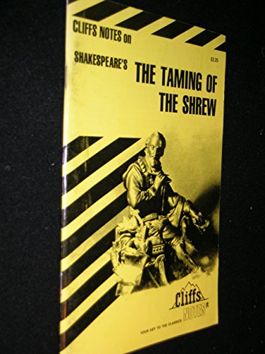 9780822000815: CliffsNotes on Shakespeare's The Taming of the Shrew