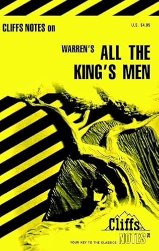 Imagen de archivo de All the King's Men (Cliffs Notes) a la venta por Gulf Coast Books