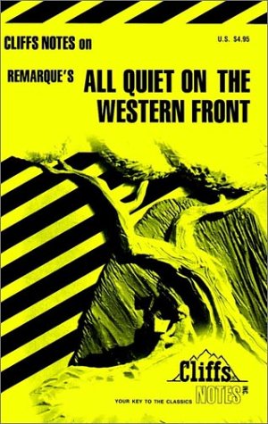 Beispielbild fr Notes on Remarque's "All Quiet on the Western Front" (Cliffs notes) zum Verkauf von WorldofBooks