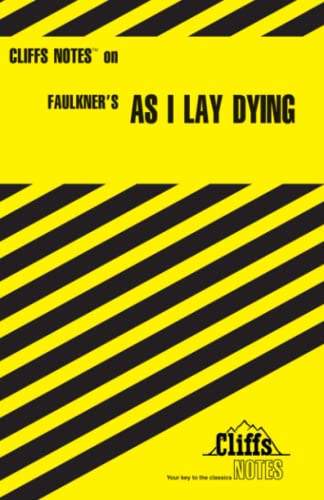 Beispielbild fr CliffsNotes on Faulkner's As I Lay Dying zum Verkauf von Better World Books