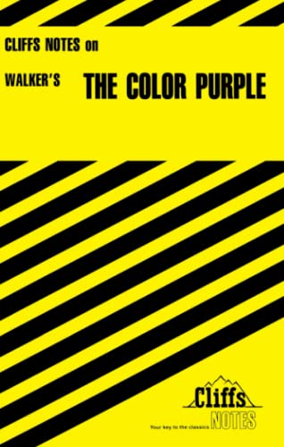 9780822003083: CliffsNotes on Walker's The Color Purple (CliffsNotes on Literature)