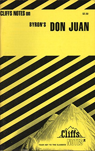 Stock image for Don Juan (Cliffs Notes) for sale by Front Cover Books