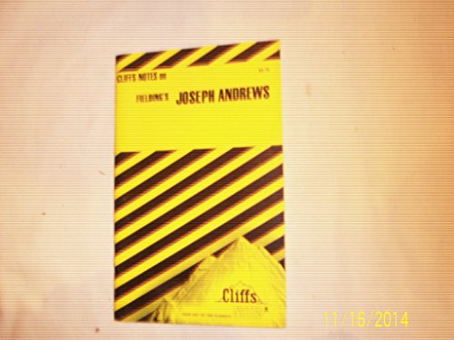 Stock image for CliffsNotes on Fielding's Joseph Andrews for sale by SecondSale