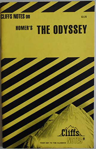 Imagen de archivo de HOMER'S THE ODYSSEY : Cliffs Notes a la venta por 100POCKETS