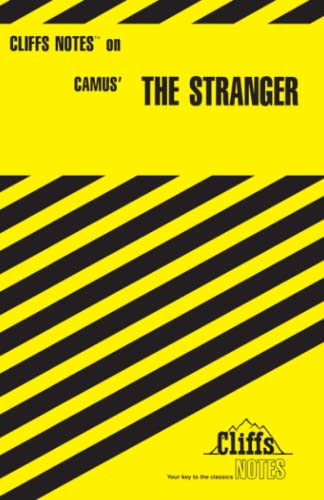 9780822012290: CliffsNotes on Camus' The Stranger