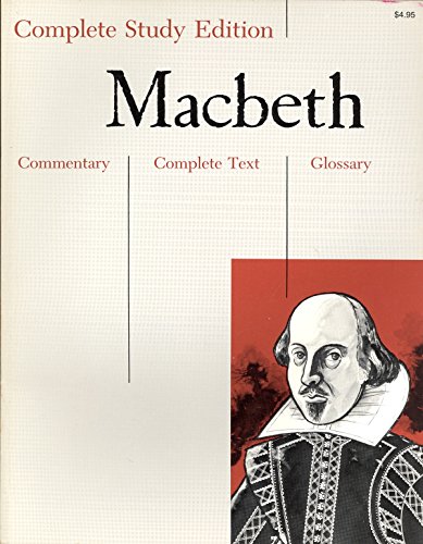 Beispielbild fr Macbeth (Complete Study Edition) zum Verkauf von Once Upon A Time Books