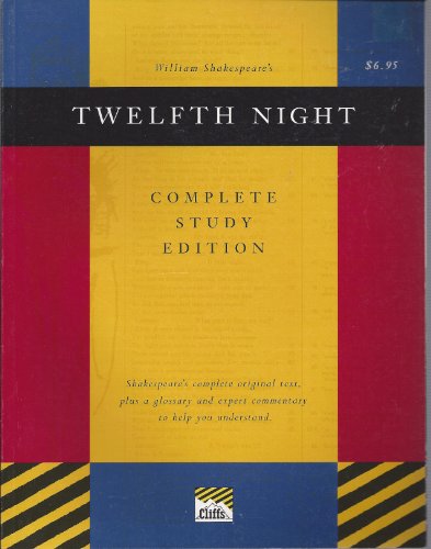 Stock image for Twelfth Night (Cliffs Complete Study Edition) for sale by HPB-Ruby