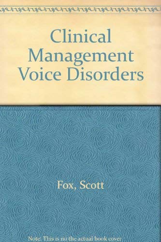 Imagen de archivo de Clinical Management of Voice Disorders a la venta por HPB-Red