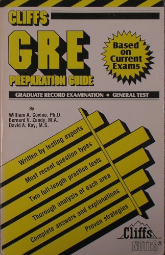 9780822020080: Graduate Record Examination General Test: Preparation Guide