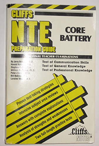 Imagen de archivo de National Teacher Examinations: Core Battery Preparation Guide (Test Preparation Guides) a la venta por Wonder Book