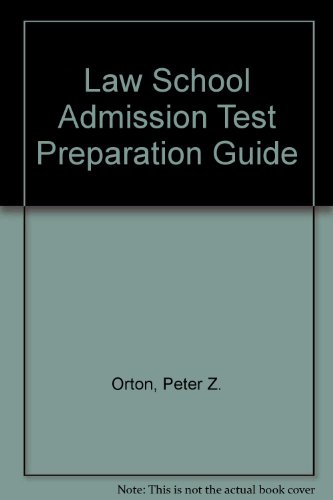 9780822020219: Law School Admission Test Preparation Guide
