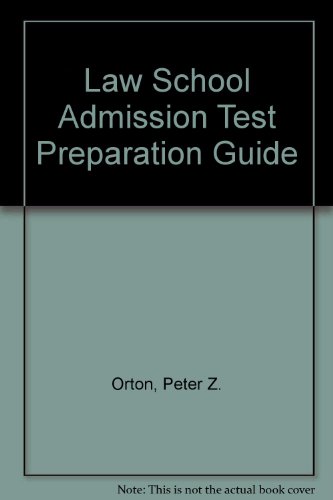 LSAT Preparation Guide (Cliffs Preparation Guides) (9780822020219) by Cliff; Orton, Peter Z.