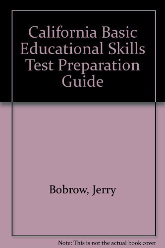 Beispielbild fr California Basic Educational Skills Test: Preparation Guide (Cliffs Preparation Guides) zum Verkauf von Foggypaws
