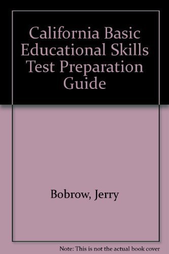 Stock image for California Basic Educational Skills Test: Preparation Guide (Cliffs Preparation Guides) for sale by Foggypaws