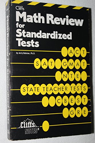 Beispielbild fr Math Review For Standardized Tests (Cliffs Test Prep) zum Verkauf von Wonder Book