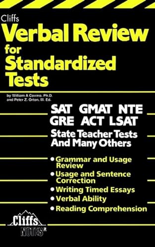 Imagen de archivo de Verbal Review for Standardized Tests (Cliffs Test Prep) a la venta por SecondSale