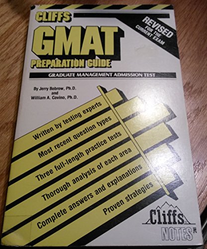Beispielbild fr GMAT Preparation Guide: Admission Test (Cliffs Preparation Guides) zum Verkauf von HPB-Diamond