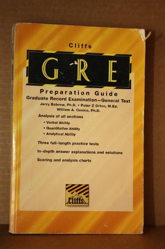 9780822020646: Cliff's Graduate Record Examination General Test: Preparation Guide (Cliffs Preparation Guides)
