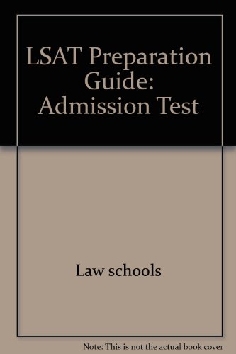 LSAT Preparation Guide: Admission Test (Cliffs Preparation Guides) (9780822020653) by Orton, Peter Z.