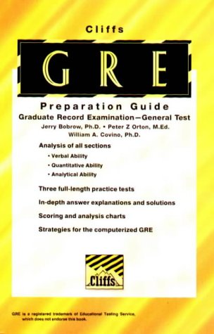 Imagen de archivo de CliffsTestPrep GRE (Graduate Record Examination) (Test Preparation Guides) a la venta por Wonder Book