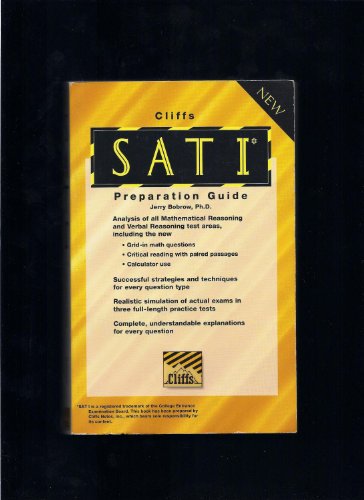 Stock image for CliffsTestPrep SAT I Preparation Guide (Cliffs Test Preparation Series) for sale by Wonder Book