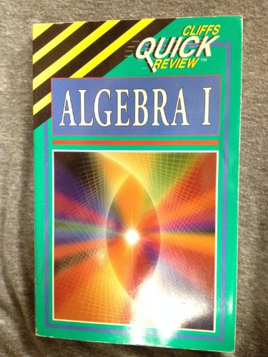 Beispielbild fr Algebra I (Cliffs Quick Review) zum Verkauf von Wonder Book