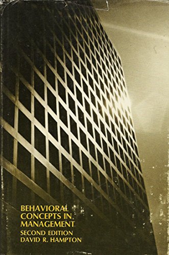 Imagen de archivo de Behavioral Concepts in Management a la venta por Better World Books