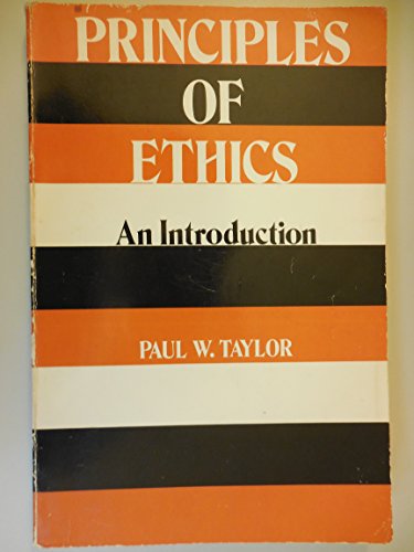 Beispielbild fr Principles of Ethics: An Introduction zum Verkauf von WorldofBooks