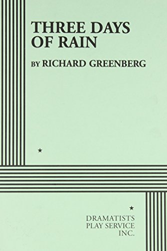 Stock image for Three Days of Rain - Acting Edition (Acting Edition for Theater Productions) for sale by Books of the Smoky Mountains