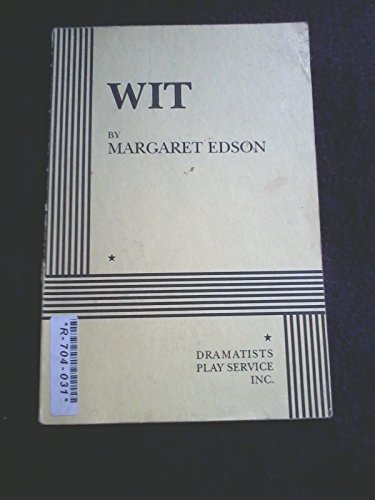 Beispielbild fr Wit - Acting Edition (Acting Edition for Theater Productions) zum Verkauf von SecondSale