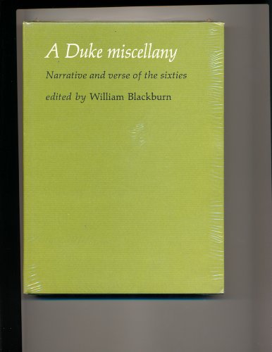 Stock image for A Duke miscellany: Narrative and verse of the sixties for sale by Books Do Furnish A Room