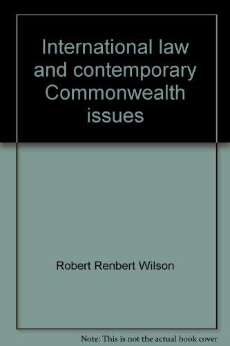 Stock image for International Law and Contemporary Commonwealth Issues for sale by Better World Books