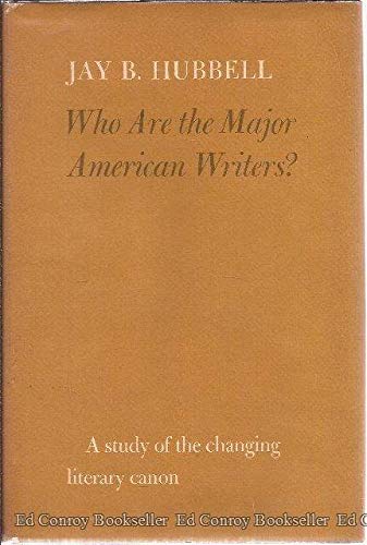 Stock image for Who Are Major American Writers for sale by A Squared Books (Don Dewhirst)