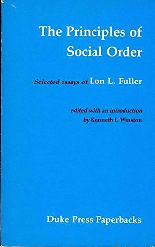 The Principles of Social Order: Selected Essays