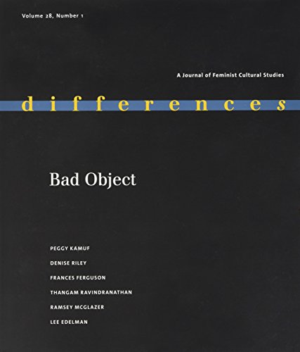 Stock image for Bad Object (Differences: a Journal of Feminist Cultural Studies) for sale by Books From California